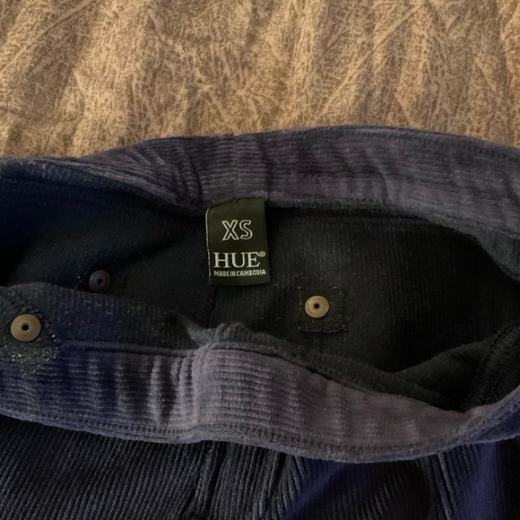 HUE Woman’s Corduroy Legging Size Small Color Cobblestone Green - Picture 4 of 6